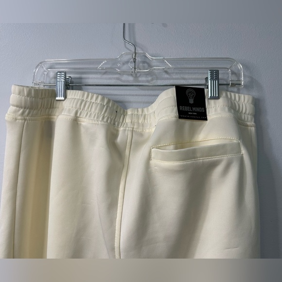 Men's Rebel Minds Cream Track Pants X-Large - Picture 6 of 7